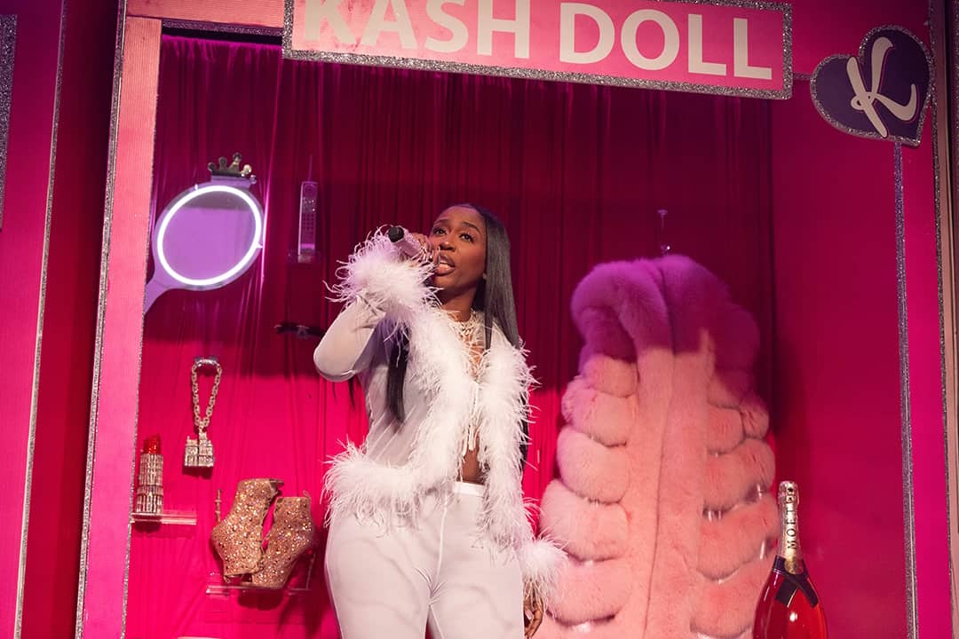 Kash Doll performing during The Last Doll Tour at Warehouse Live in Houston, Texas, USA.